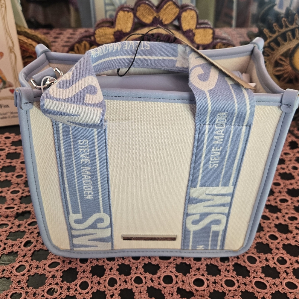 Steve Madden Blue Hazel Satchel